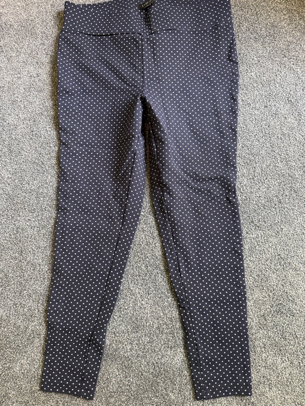 Polka Dot leggings - Navy with White Dots